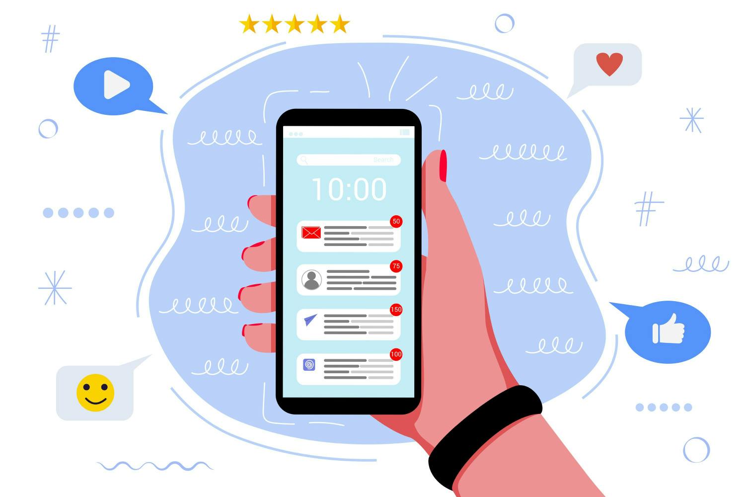 Varsler: Deaktiver varsler hvis du vil spare strøm på telefonen